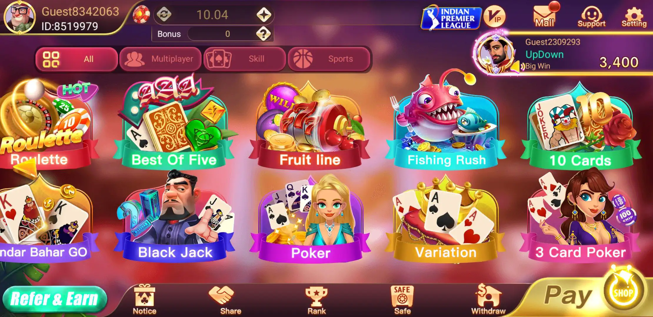 rummy nabob online